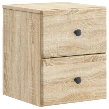 Wandmontierter Nachttisch Sonoma-Eiche 34,5 x 33 x 40 cm
