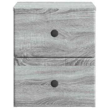 Wandmontierter Nachttisch Graues Sonoma 34,5 x 33 x 40 cm