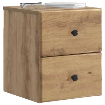 Wandmontierter Nachttisch Artisan-Eiche 34,5 x 33 x 40 cm
