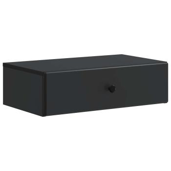 Wandmontierter Beistelltisch Schwarz 59 x 34,5 x 17 cm