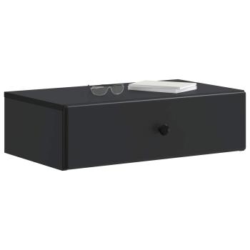 Wandmontierter Beistelltisch Schwarz 59 x 34,5 x 17 cm