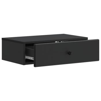 Wandmontierter Beistelltisch Schwarz 59 x 34,5 x 17 cm