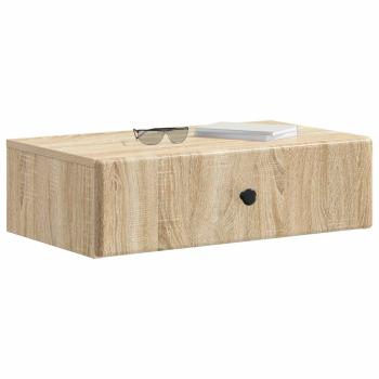 Wandmontierter Beistelltisch Sonoma-Eiche 59 x 34,5 x 17 cm
