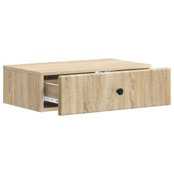 Wandmontierter Beistelltisch Sonoma-Eiche 59 x 34,5 x 17 cm