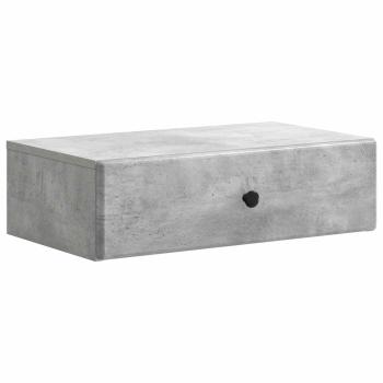 Wandmontierter Beistelltisch Betongrau 59 x 34,5 x 17 cm