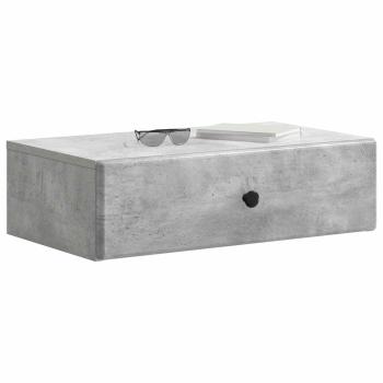 Wandmontierter Beistelltisch Betongrau 59 x 34,5 x 17 cm
