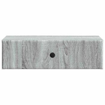 Wandmontierter Beistelltisch Graues Sonoma 59 x 34,5 x 17 cm