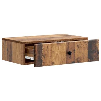 Wandmontierter Beistelltisch Altholz 59 x 34,5 x 17 cm
