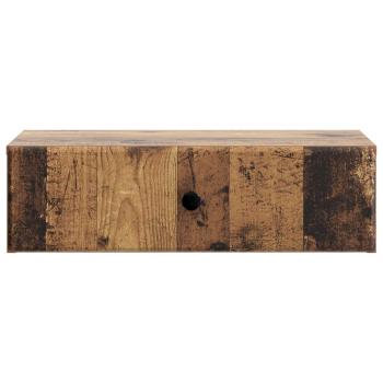 Wandmontierter Beistelltisch Altholz 59 x 34,5 x 17 cm