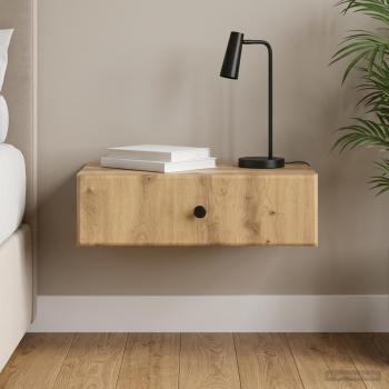 ARDEBO.de - Wandmontierter Beistelltisch 59 x 34,5 x 17 cm Holzwerkstoff