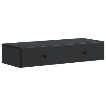 Wandmontierter Beistelltisch Schwarz 87,5 x 34,5 x 17 cm