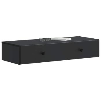 Wandmontierter Beistelltisch Schwarz 87,5 x 34,5 x 17 cm
