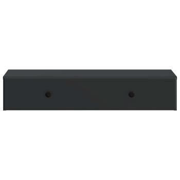 Wandmontierter Beistelltisch Schwarz 87,5 x 34,5 x 17 cm