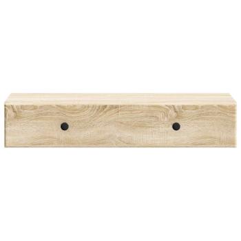Wandmontierter Beistelltisch Sonoma-Eiche 87,5 x 34,5 x 17 cm