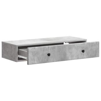 Wandmontierter Beistelltisch Betongrau 87,5 x 34,5 x 17 cm