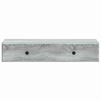 Wandmontierter Beistelltisch Graues Sonoma 87,5 x 34,5 x 17 cm