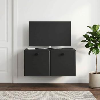 ARDEBO.de - Wandmontierter TV-Schrank 59,5 x 41 x 30 cm Schwarz