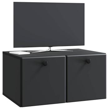 Wandmontierter TV-Schrank 59,5 x 41 x 30 cm Schwarz