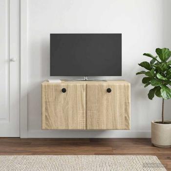 ARDEBO.de - Wandmontierter TV-Schrank 59,5 x 41 x 30 cm Sonoma-Eiche