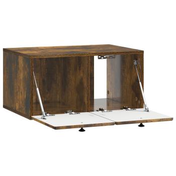 Wandmontierter TV-Schrank 59,5 x 41 x 30 cm Geräucherte Eiche