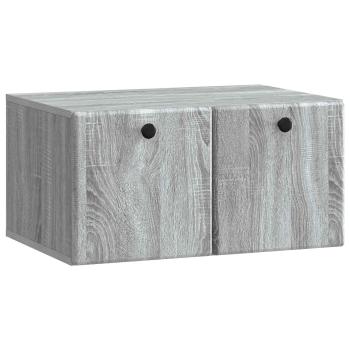 Wandmontierter TV-Schrank 59,5 x 41 x 30 cm Grau Sonoma