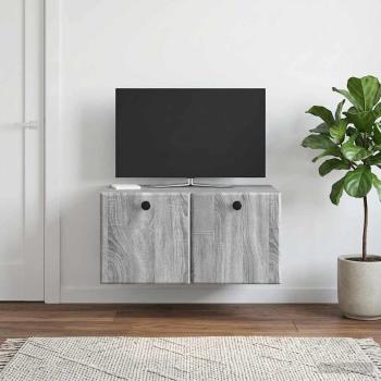 Wandmontierter TV-Schrank 59,5 x 41 x 30 cm Grau Sonoma