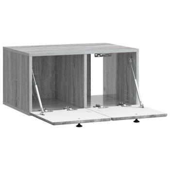 Wandmontierter TV-Schrank 59,5 x 41 x 30 cm Grau Sonoma