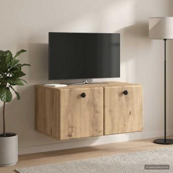 Wandmontierter TV-Schrank 59,5 x 41 x 30 cm Artisan-Eiche