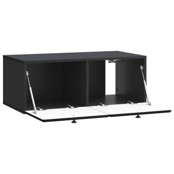 Wandmontierter TV-Schrank 78,5 x 41 x 30 cm Schwarz