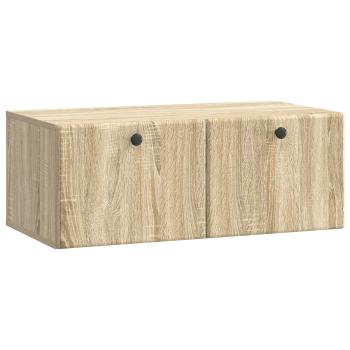 Wandmontierter TV-Schrank 78,5 x 41 x 30 cm Sonoma-Eiche