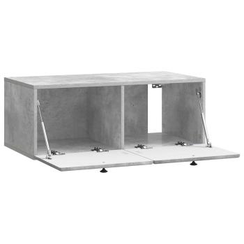 Wandmontierter TV-Schrank 78,5 x 41 x 30 cm Betongrau