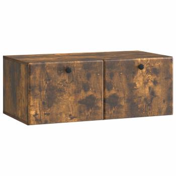 Wandmontierter TV-Schrank 78,5 x 41 x 30 cm Geräucherte Eiche