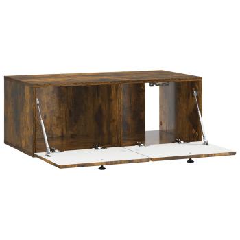 Wandmontierter TV-Schrank 78,5 x 41 x 30 cm Geräucherte Eiche
