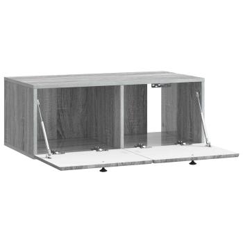Wandmontierter TV-Schrank 78,5 x 41 x 30 cm Grau Sonoma