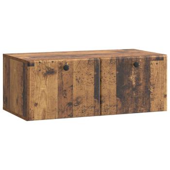 Wandmontierter TV-Schrank 78,5 x 41 x 30 cm Altholz