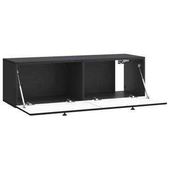 Wandmontierter TV-Schrank 98 x 41 x 30 cm Schwarz Holzwerkstoff
