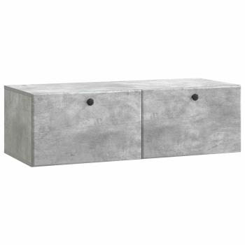Wandmontierter TV-Schrank 98 x 41 x 30 cm Betongrau