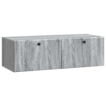 Wandmontierter TV-Schrank 98 x 41 x 30 cm Grau Sonoma