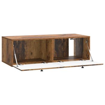 Wandmontierter TV-Schrank 98 x 41 x 30 cm Altholz Holzwerkstoff