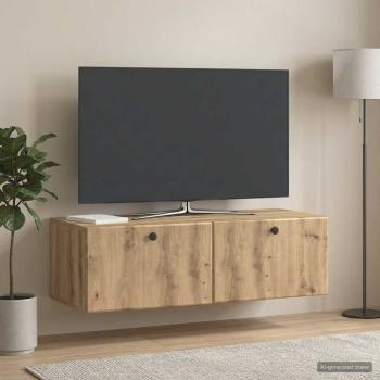 Wandmontierter TV-Schrank 98 x 41 x 30 cm Artisan-Eiche