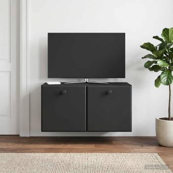 ARDEBO.de - Wandmontierter TV-Schrank 59,5 x 31 x 30 cm Schwarz