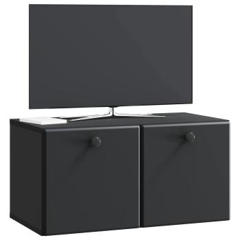 Wandmontierter TV-Schrank 59,5 x 31 x 30 cm Schwarz
