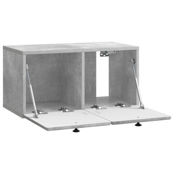 Wandmontierter TV-Schrank 59,5 x 31 x 30 cm Betongrau