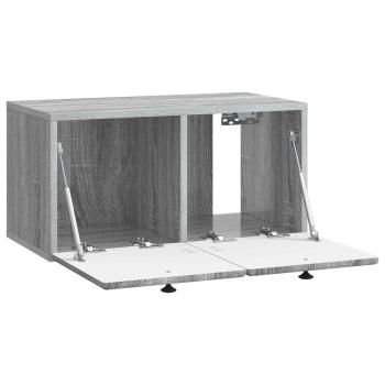 Wandmontierter TV-Schrank 59,5 x 31 x 30 cm Grau Sonoma
