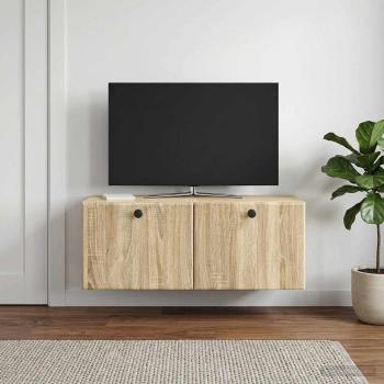ARDEBO.de - Wandmontierter TV-Schrank 78,5 x 31 x 30 cm Sonoma-Eiche