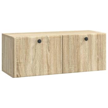 Wandmontierter TV-Schrank 78,5 x 31 x 30 cm Sonoma-Eiche