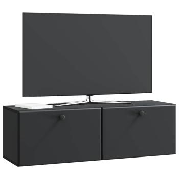 Wandmontierter TV-Schrank 98 x 31 x 30 cm Schwarz Holzwerkstoff
