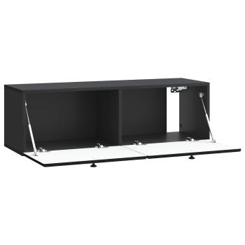 Wandmontierter TV-Schrank 98 x 31 x 30 cm Schwarz Holzwerkstoff