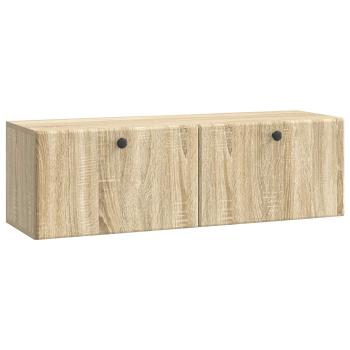Wandmontierter TV-Schrank 98 x 31 x 30 cm Sonoma-Eiche