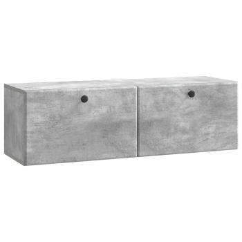 Wandmontierter TV-Schrank 98 x 31 x 30 cm Betongrau